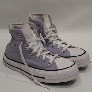 Converse Chuck Taylor All Star Platform Embroidered Floral‎ High Top  Womens 6.5